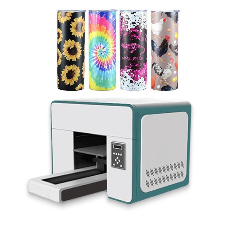 I3200 کیف تلفن A3 اندازه چاپگر UV قلم بطری شیشه ای 3D LED UV چاپگر جوهرافشان تخت