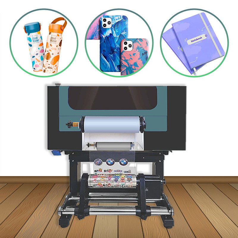 A3 UV رول تا رول پرینتر دیجیتال Dtf همه در یک پرینتر برای قلم استیکر دو سر Xp600