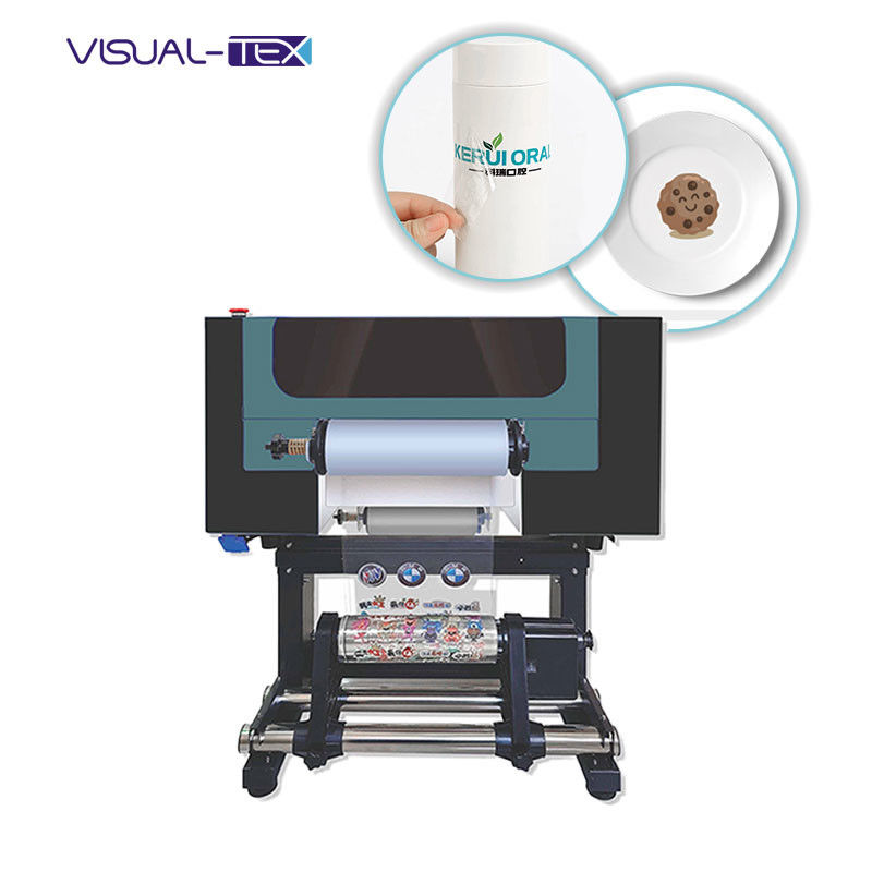 همه در یک چاپگر کوچک انتقال فیلم UV PET 30 سانتی متر A3 چاپگر UV DTF با 2 XP600