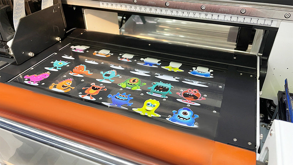 2024 محبوب A3 رول UV DTF پرینتر 30cm UV DTF پرینتر کریستال برچسب برچسب چاپ