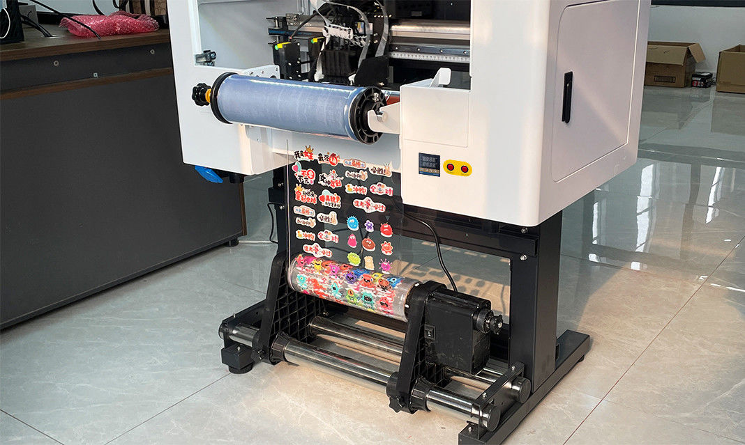 2024 محبوب A3 رول UV DTF پرینتر 30cm UV DTF پرینتر کریستال برچسب برچسب چاپ