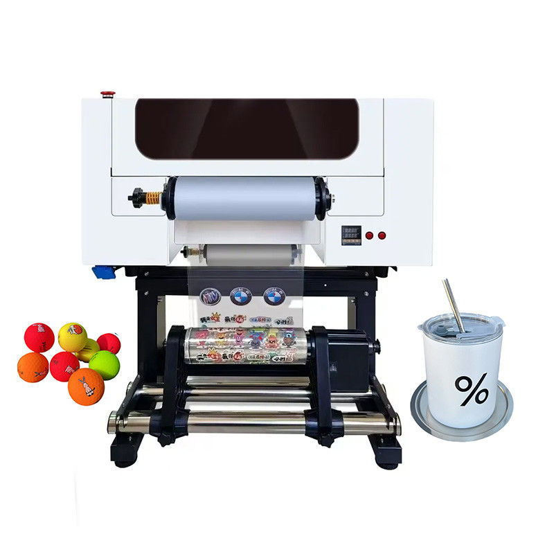 چاپگر DTF UV 30CM با دو سر A3 UV DTF برای بطری پلاستیک آکریلیک