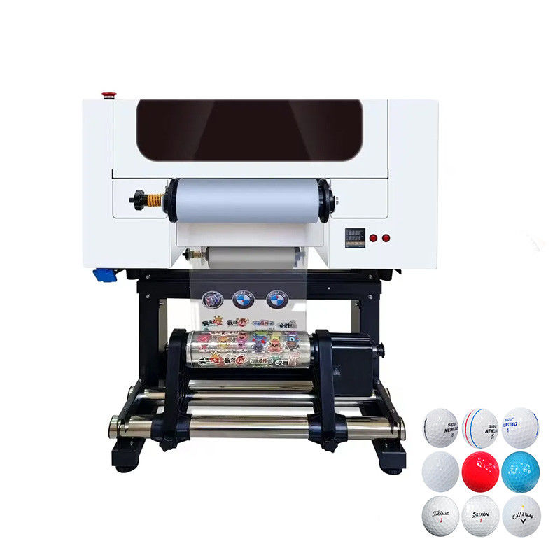 دستگاه چاپی UV DTF 30 سانتی متری Led XP600 استیکر کریستال UV برای پوشش فنجان کیف تلفن