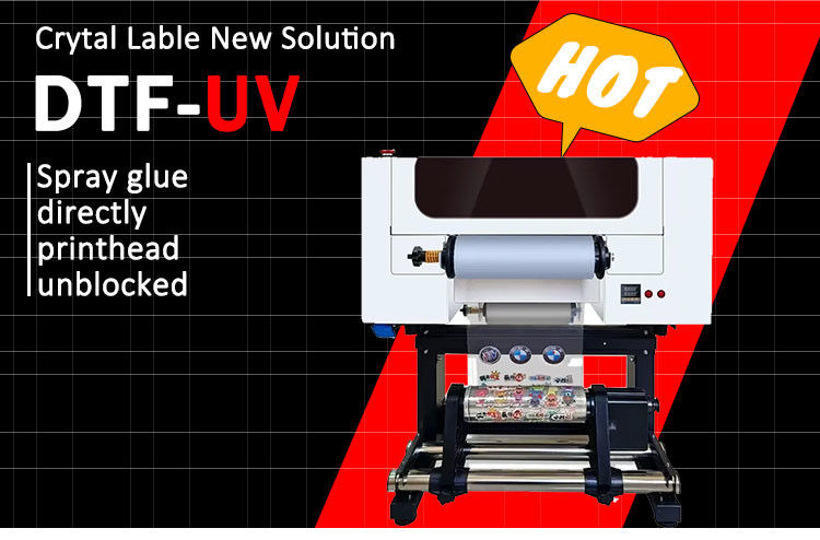 A3 UV DTF Printer 30cm UV DTF Printer ماشین چاپ تی شرت با پودر شیکر