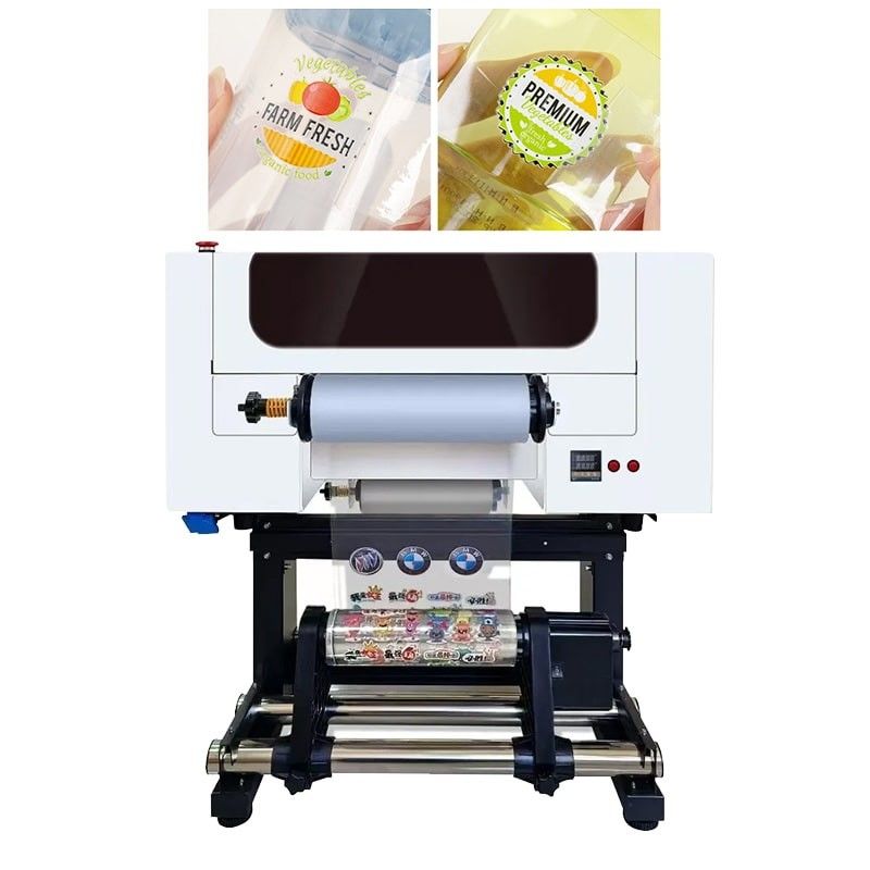 چاپگر DTF UV 30CM از رول به رول چاپگر A3 UV DTF با لایه بندی برای برچسب
