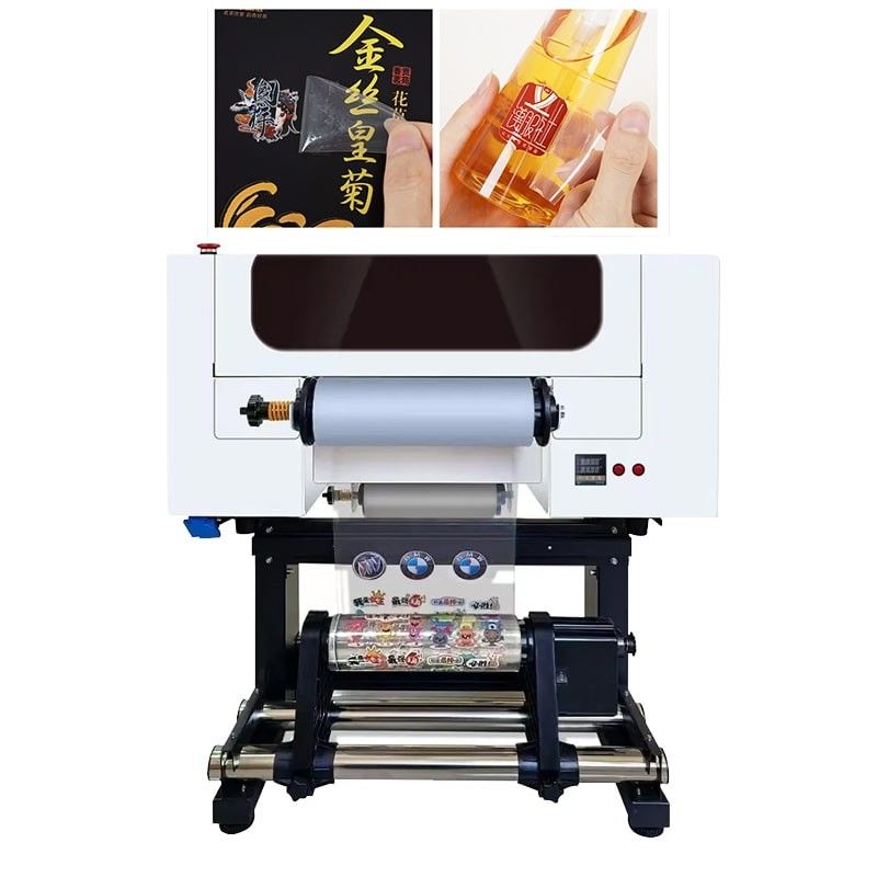 2024 A3 UV DTF Printer لوگو چاپ 30CM UV DTF Printer با لایه بندی برای برچسب