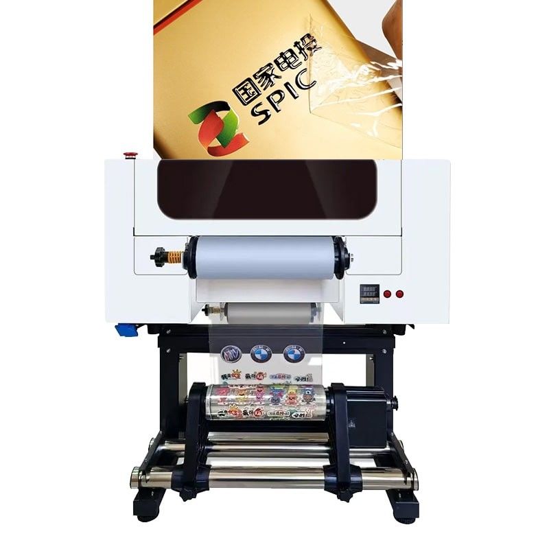 چاپگر DTF UV 30CM از یک رول به رول A3 چاپگر DTF UV برای بطری پلاستیک آکریلیک