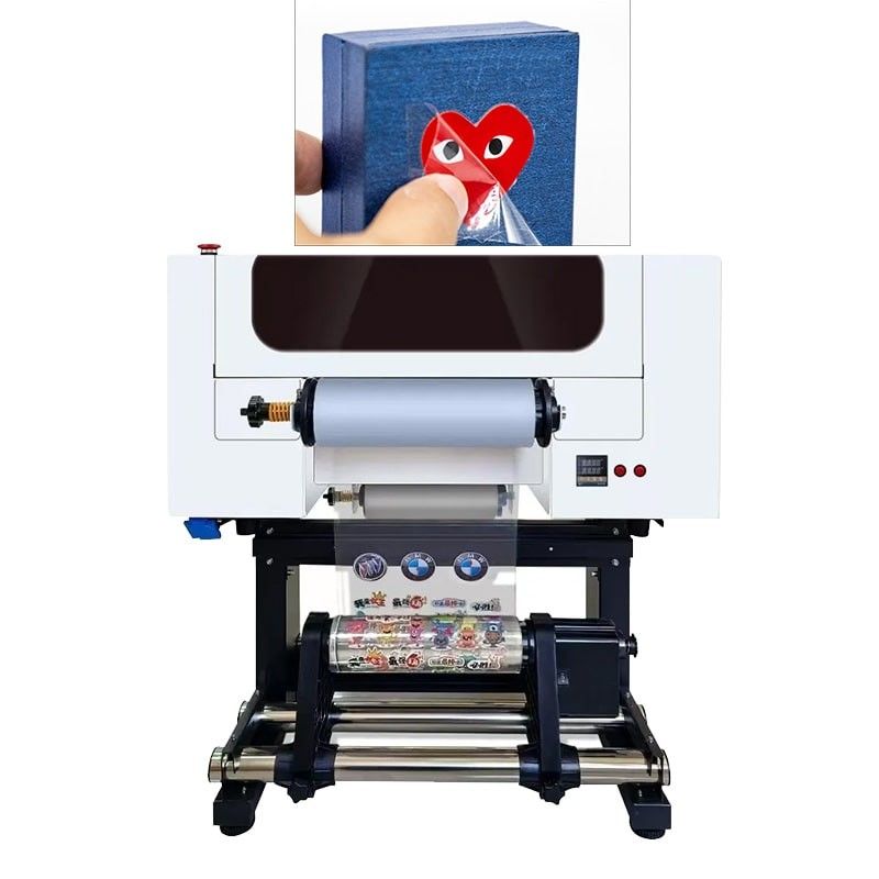 چاپگر DTF UV 30CM با دو سر A3 UV DTF برای بطری پلاستیک آکریلیک